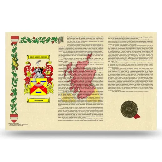 Awsten Armorial History Landscape Style