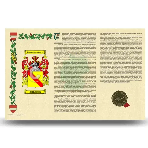 Bachhman Armorial History Landscape Style