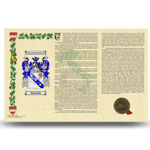 Baciocchi Armorial History Landscape Style