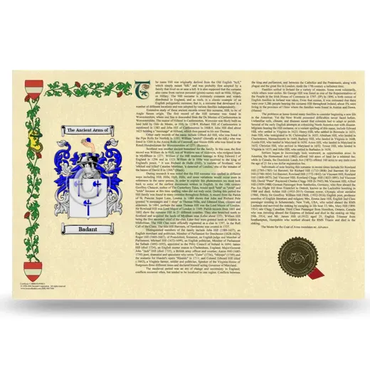 Badant Armorial History Landscape Style