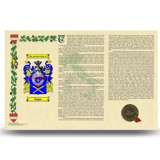 Bagna Armorial History Landscape Style
