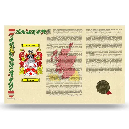 Bakster Armorial History Landscape Style