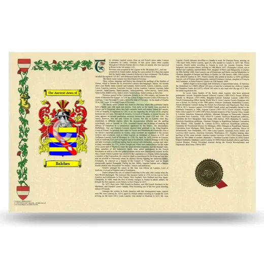 Balches Armorial History Landscape Style