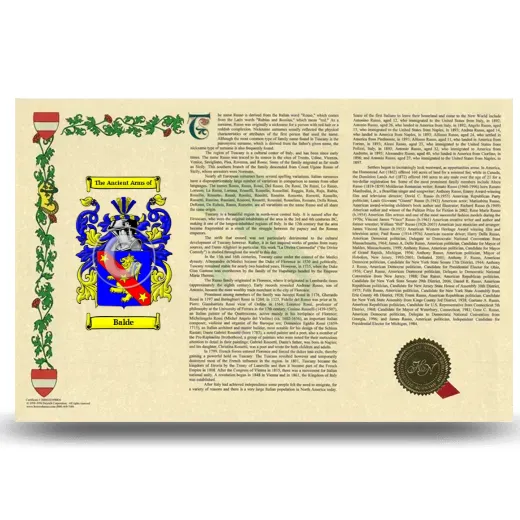 Balde Armorial History Landscape Style