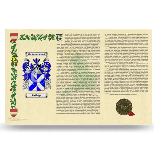 Baldrige Armorial History Landscape Style