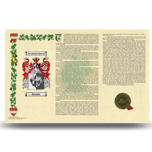 Bannier Armorial History Landscape Style