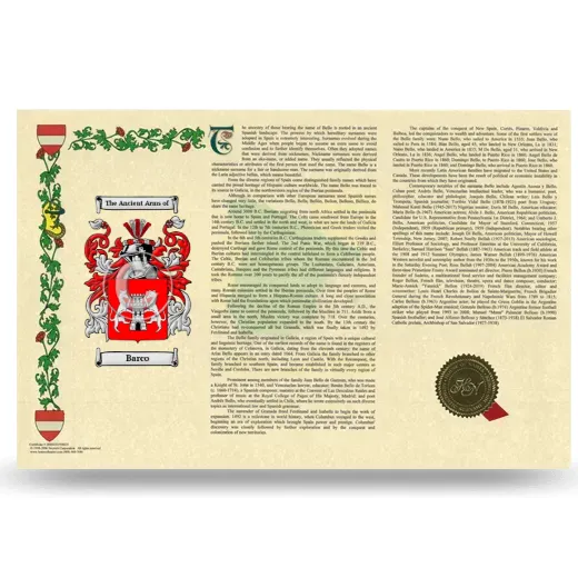 Barco Armorial History Landscape Style
