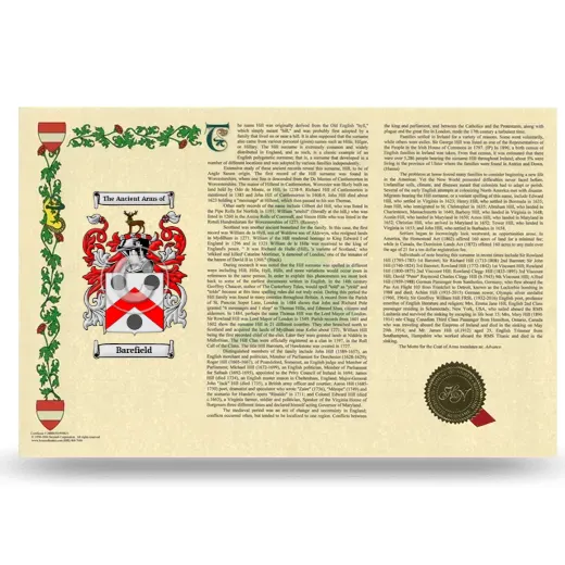 Barefield Armorial History Landscape Style