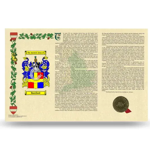 Bareford Armorial History Landscape Style