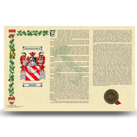 Baronti Armorial History Landscape Style