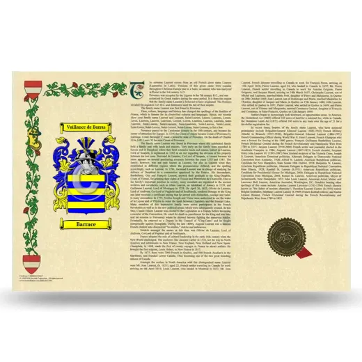 Barrace Armorial History Landscape Style
