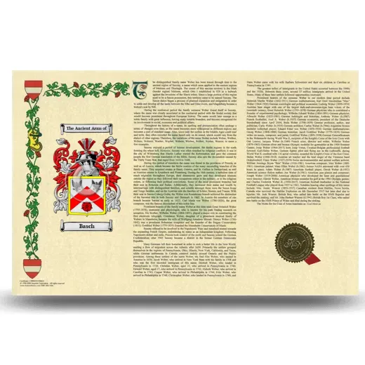 Basch Armorial History Landscape Style