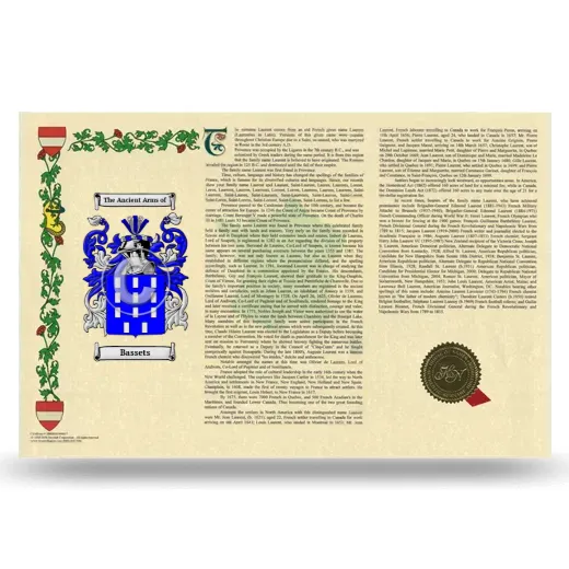 Bassets Armorial History Landscape Style