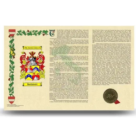 Battistetti Armorial History Landscape Style