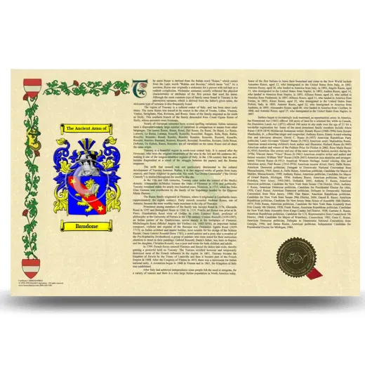 Baudone Armorial History Landscape Style