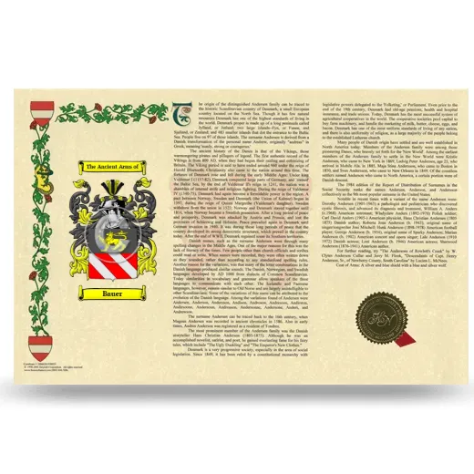 Bauer Armorial History Landscape Style
