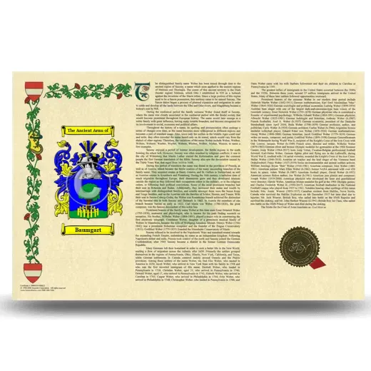 Baumgart Armorial History Landscape Style