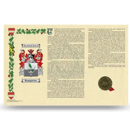 Baumgartner Armorial History Landscape Style