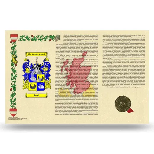 Beed Armorial History Landscape Style