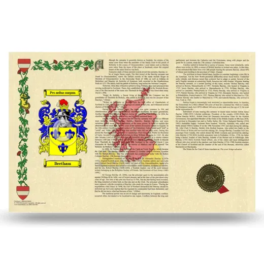 Beetham Armorial History Landscape Style