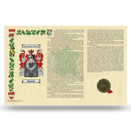 Begouin Armorial History Landscape Style