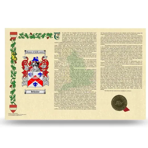 Belasise Armorial History Landscape Style