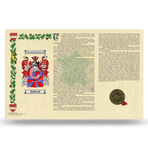 Bellefeull Armorial History Landscape Style