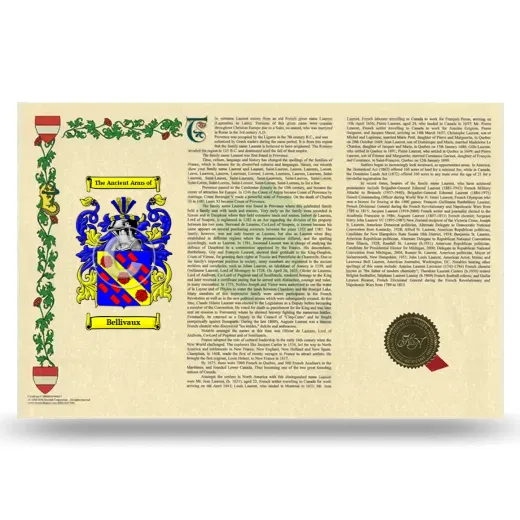Bellivaux Armorial History Landscape Style