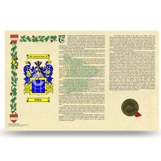 Bellon Armorial History Landscape Style