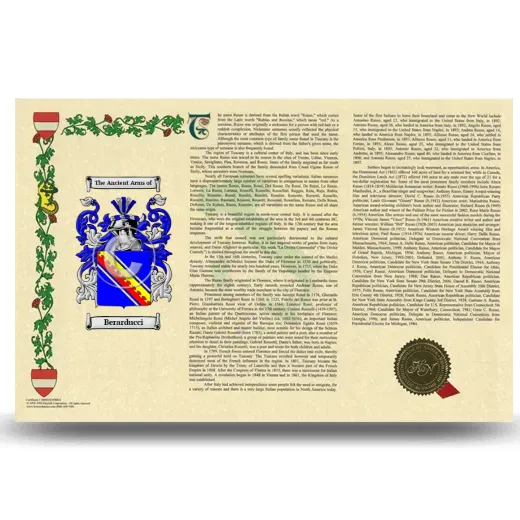 Berarducci Armorial History Landscape Style