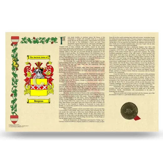 Bergens Armorial History Landscape Style