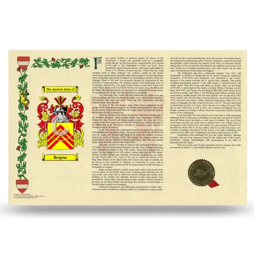 Bergers Armorial History Landscape Style