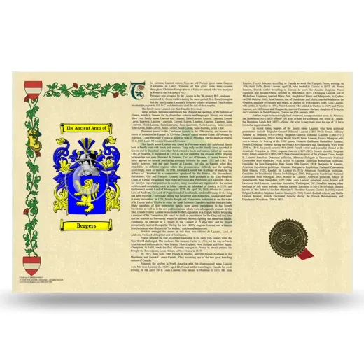 Bergers Armorial History Landscape Style