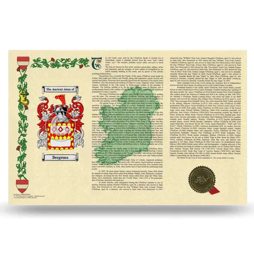 Bergeuss Armorial History Landscape Style