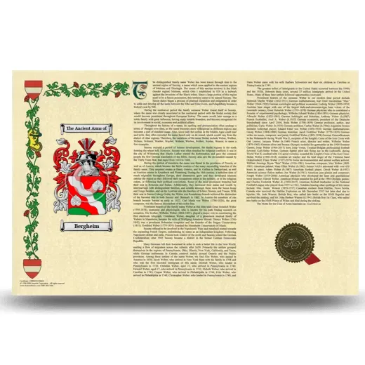 Bergheim Armorial History Landscape Style