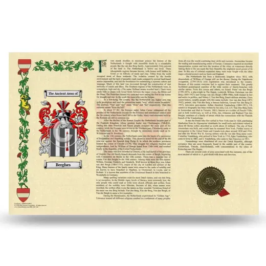 Berghes Armorial History Landscape Style