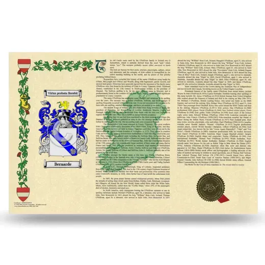 Bernarde Armorial History Landscape Style
