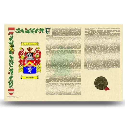 Bernards Armorial History Landscape Style