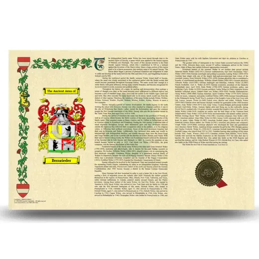Bernrieder Armorial History Landscape Style