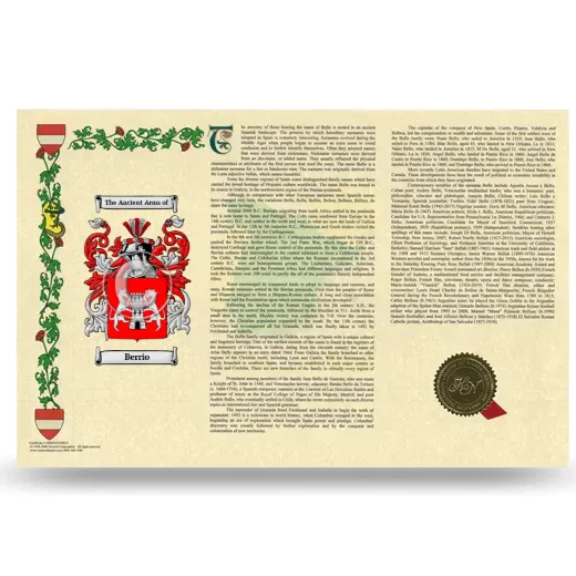Berrio Armorial History Landscape Style