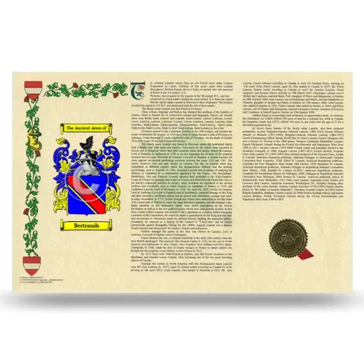 Bertrands Armorial History Landscape Style