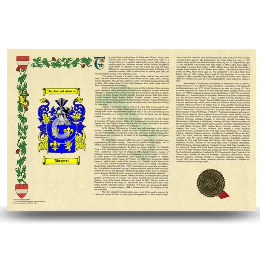 Biasetti Armorial History Landscape Style