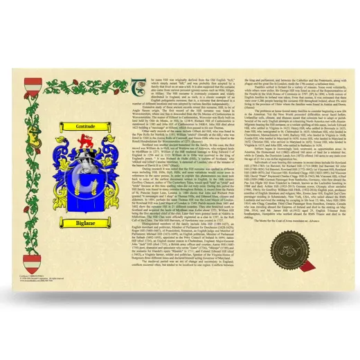 Biglane Armorial History Landscape Style