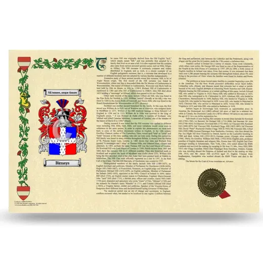 Birnays Armorial History Landscape Style