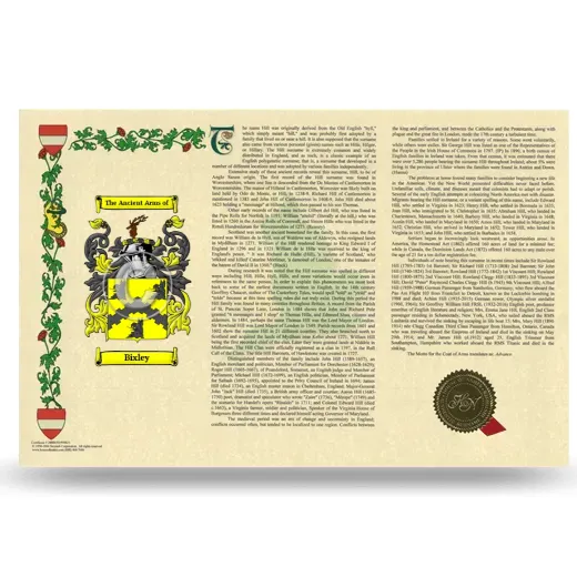 Bixley Armorial History Landscape Style