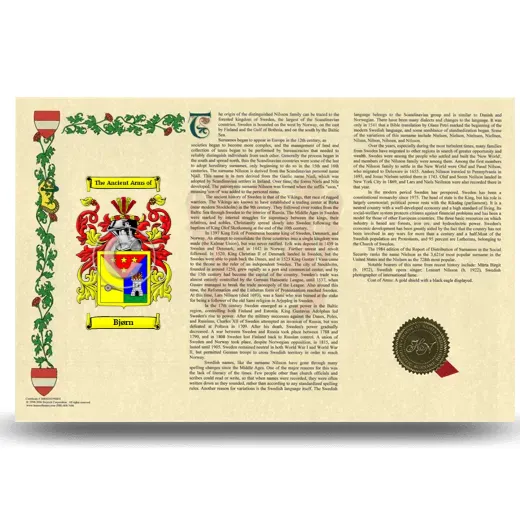 Bjørn Armorial History Landscape Style