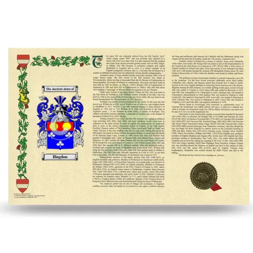 Blagdon Armorial History Landscape Style