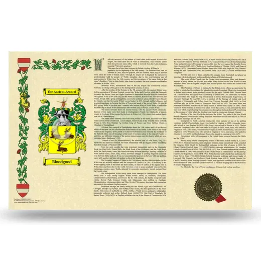 Bloodgood Armorial History Landscape Style