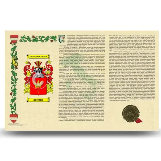 Boccardi Armorial History Landscape Style