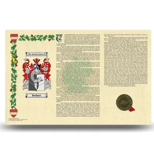 Bochner Armorial History Landscape Style